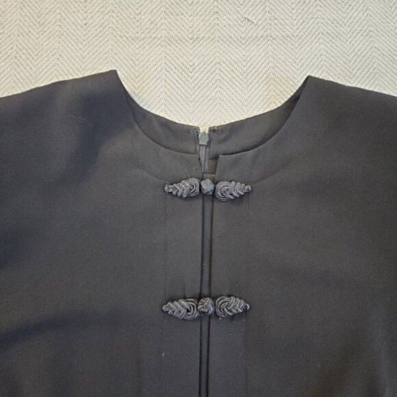 Debra Michaels Collection Dress Women's Size 14 Black Short Sleeve Embroidery - Picture 5 of 16